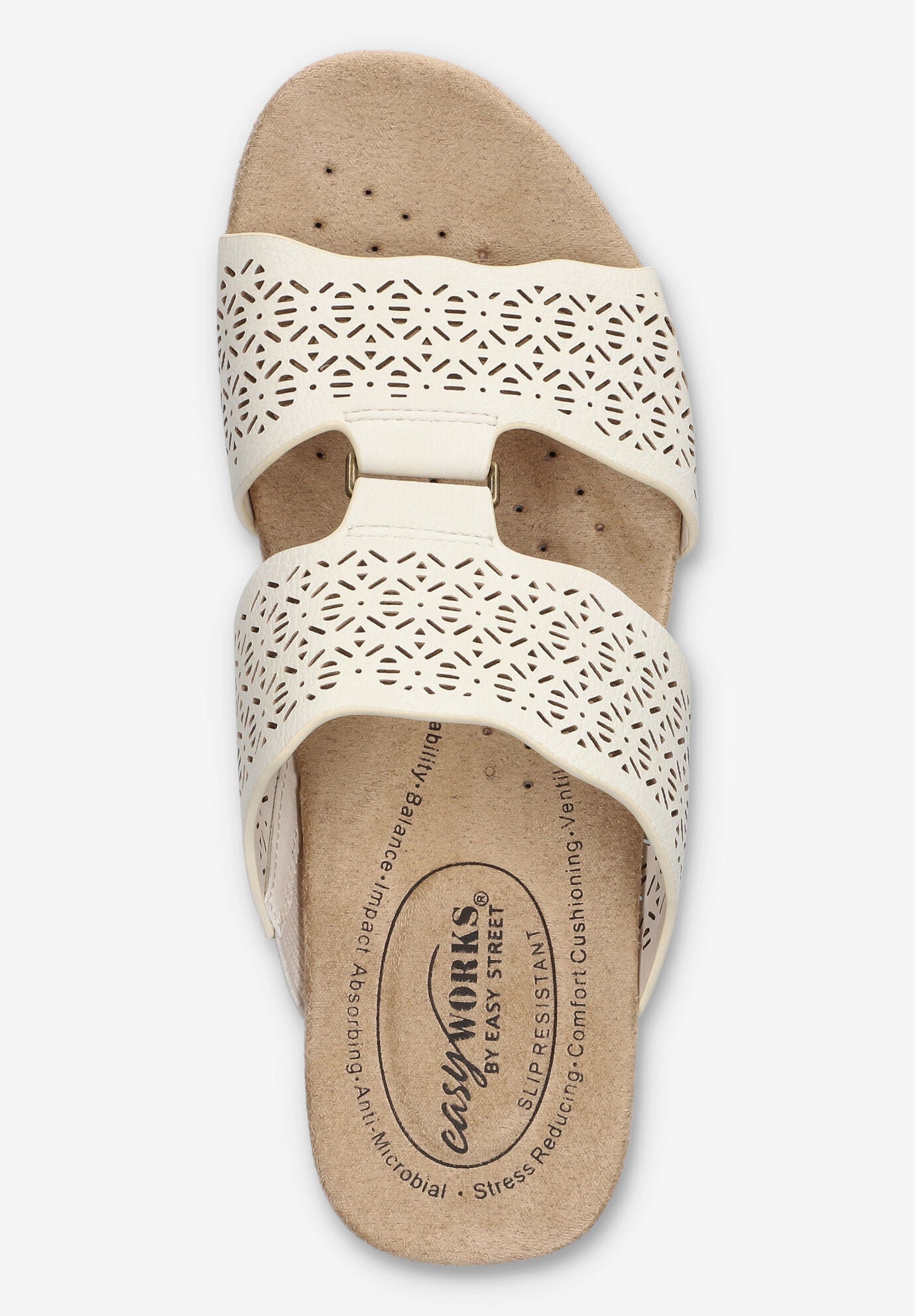 Rin Slip-Resistant Sandal, OFF WHITE, alternate image number 6