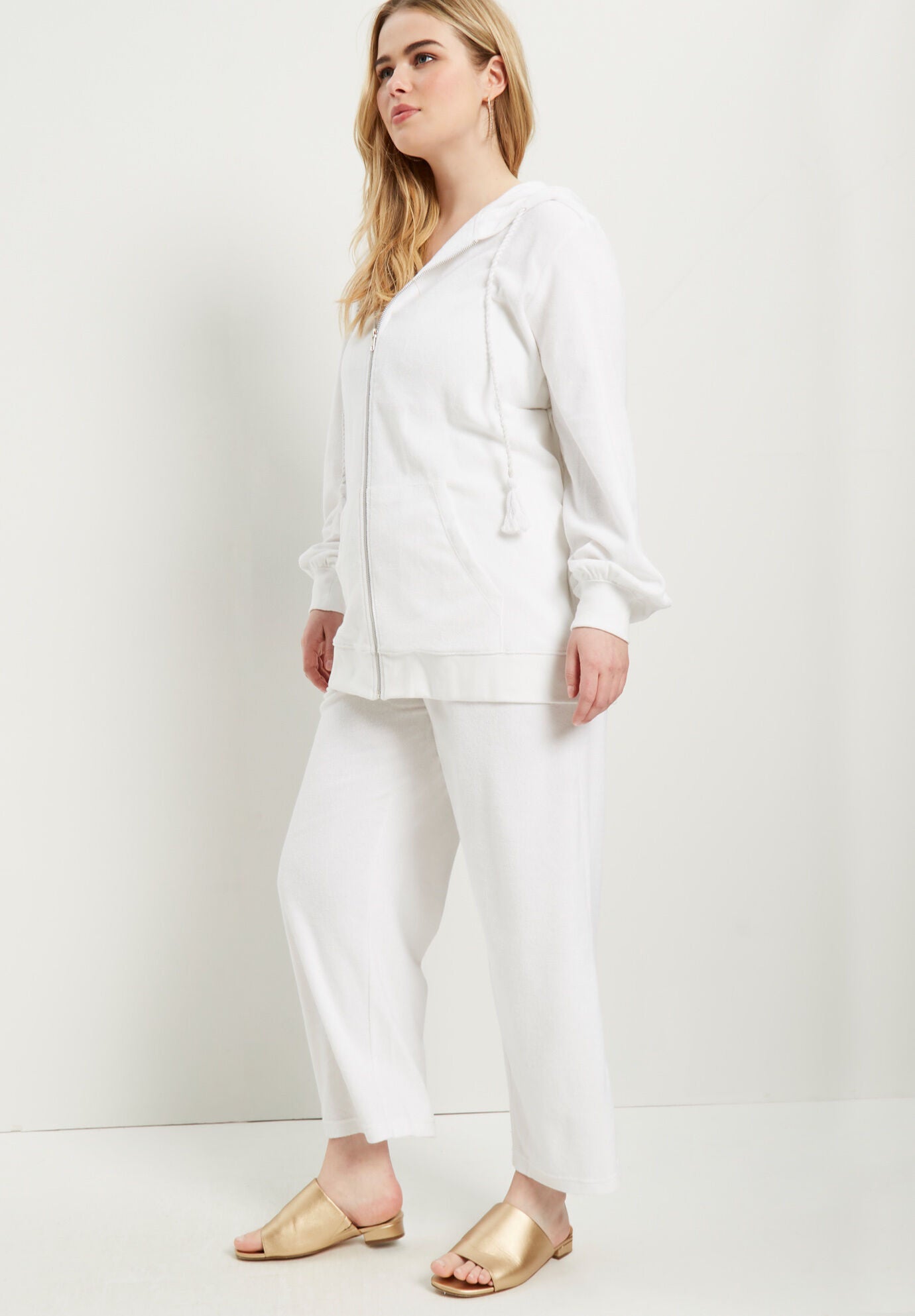 Terry Hoodie & Capri Set, , alternate image number 2