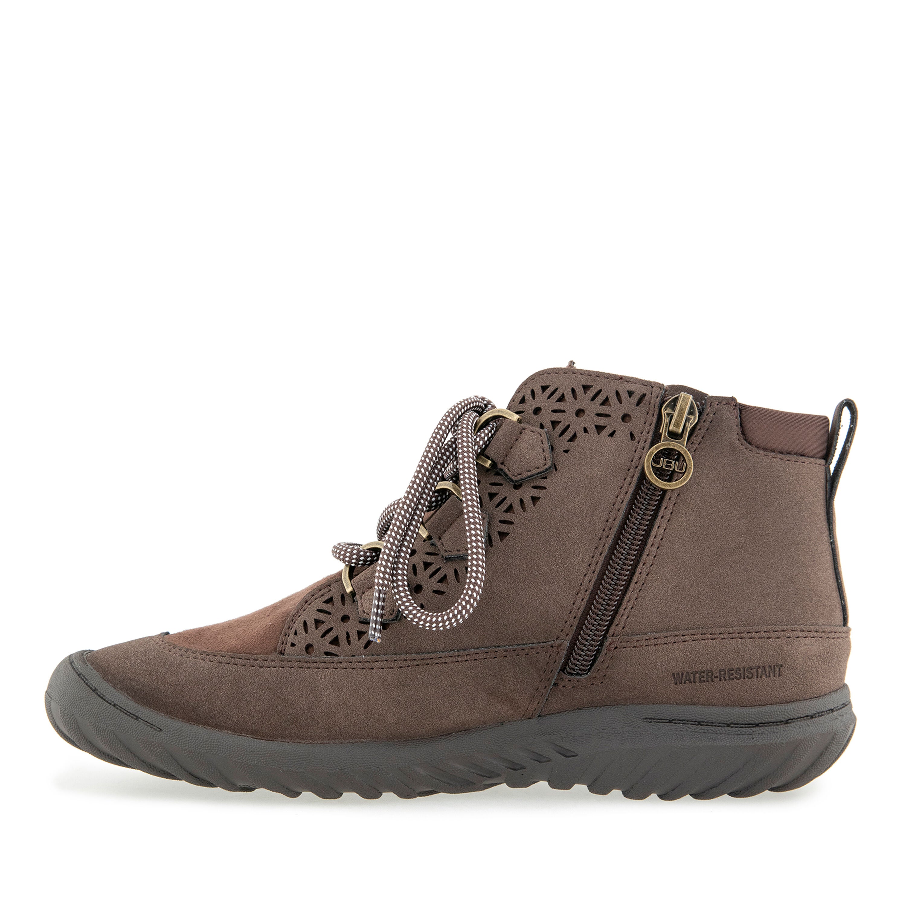 Roxanne Water Resistant Casual Boot, DARK BROWN, alternate image number 3