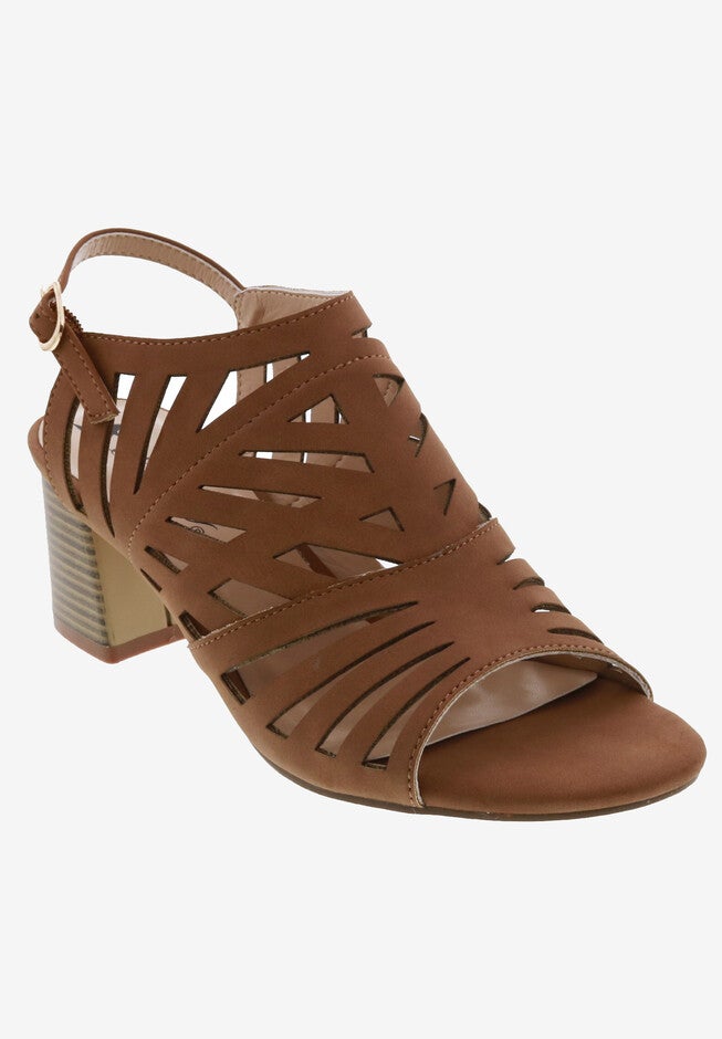 Shadow Heeled Sandal, TAN NUBUCK, hi-res image number null