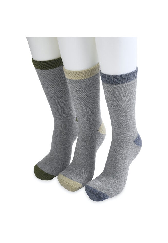 3 Pack Super Soft Midweight Cushioned Thermal Socks, , alternate image number 2