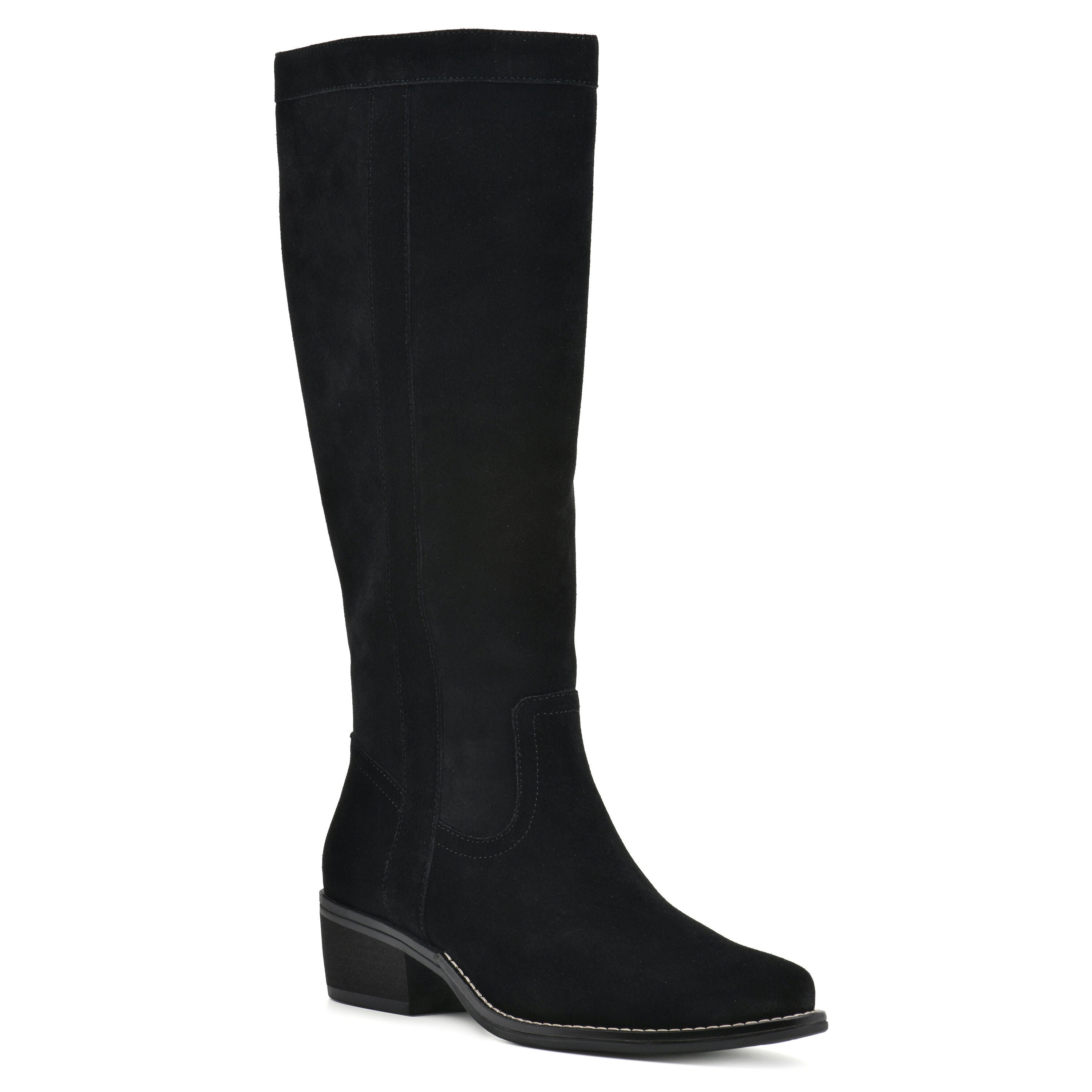 Altitude Tall Shaft Boot, BLACK SUEDE, hi-res image number 0