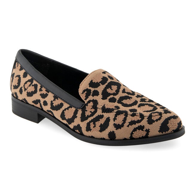 Emani Block Heel Loafer, LEOPARD KNIT FABRIC, hi-res image number 0