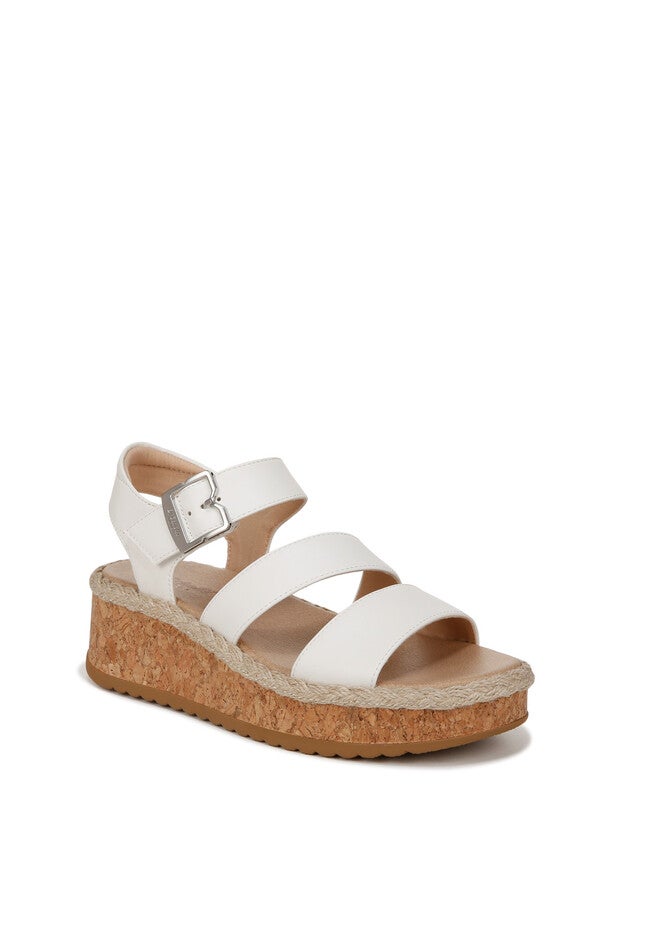 Ellie Espadrille Wedge Sandal, WHITE FAUX LEATHER, hi-res image number null
