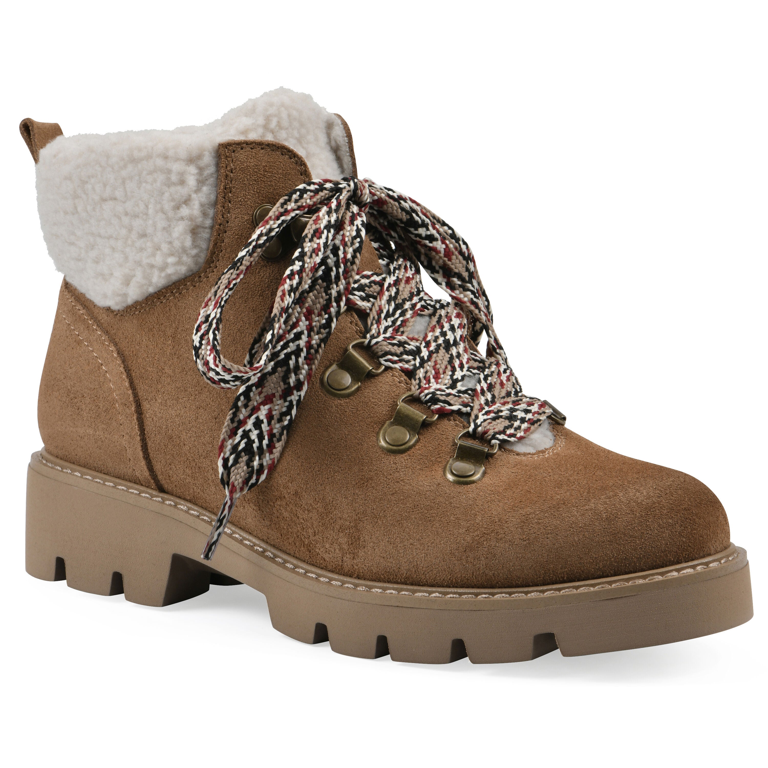 Gloving Faux Fur Hiker Bootie - WIDE, CHESTNUT, hi-res image number 0