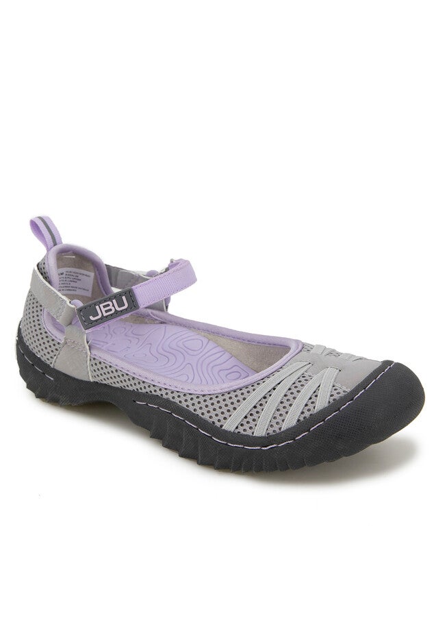 Malibu Vegan Water Ready Mary Jane Flat, LIGHT GREY LILAC, hi-res image number null