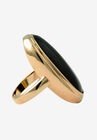 Gold-Plated Black Onyx Ring, , on-hover image number null