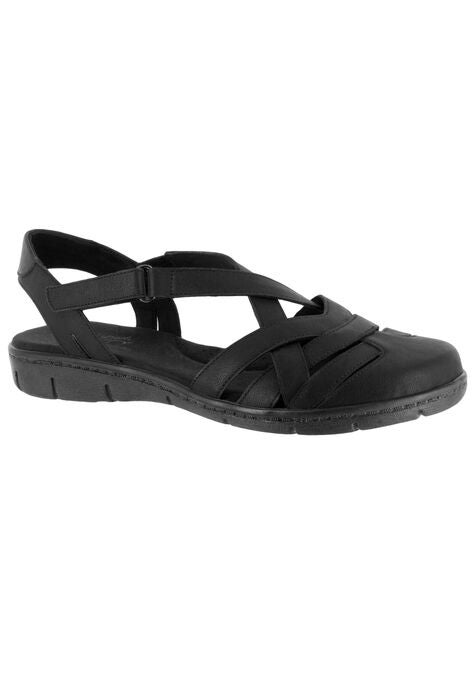 Garrett Sandals by Easy Street®, BLACK, hi-res image number null