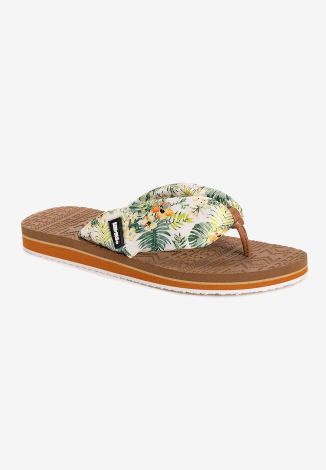 Sand Box Sandal, WHITE FLORAL, hi-res image number null
