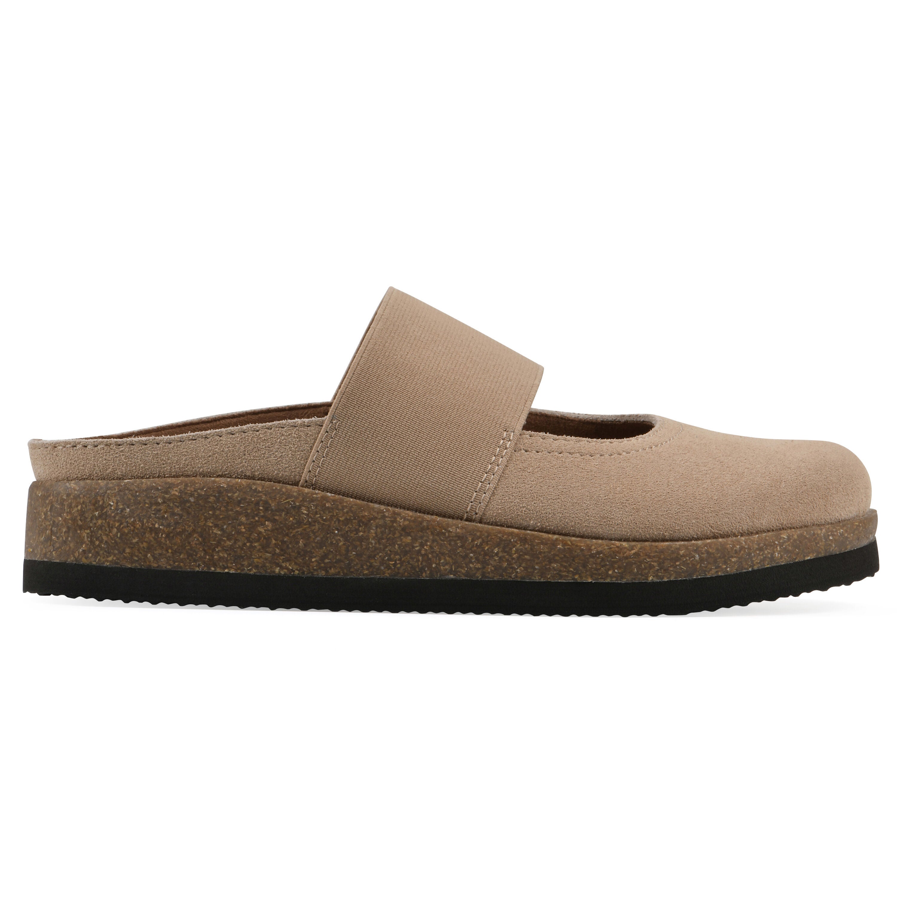 Bassi Mary Jane Footbeds Clog, BEACH WOOD SUEDE, alternate image number 2