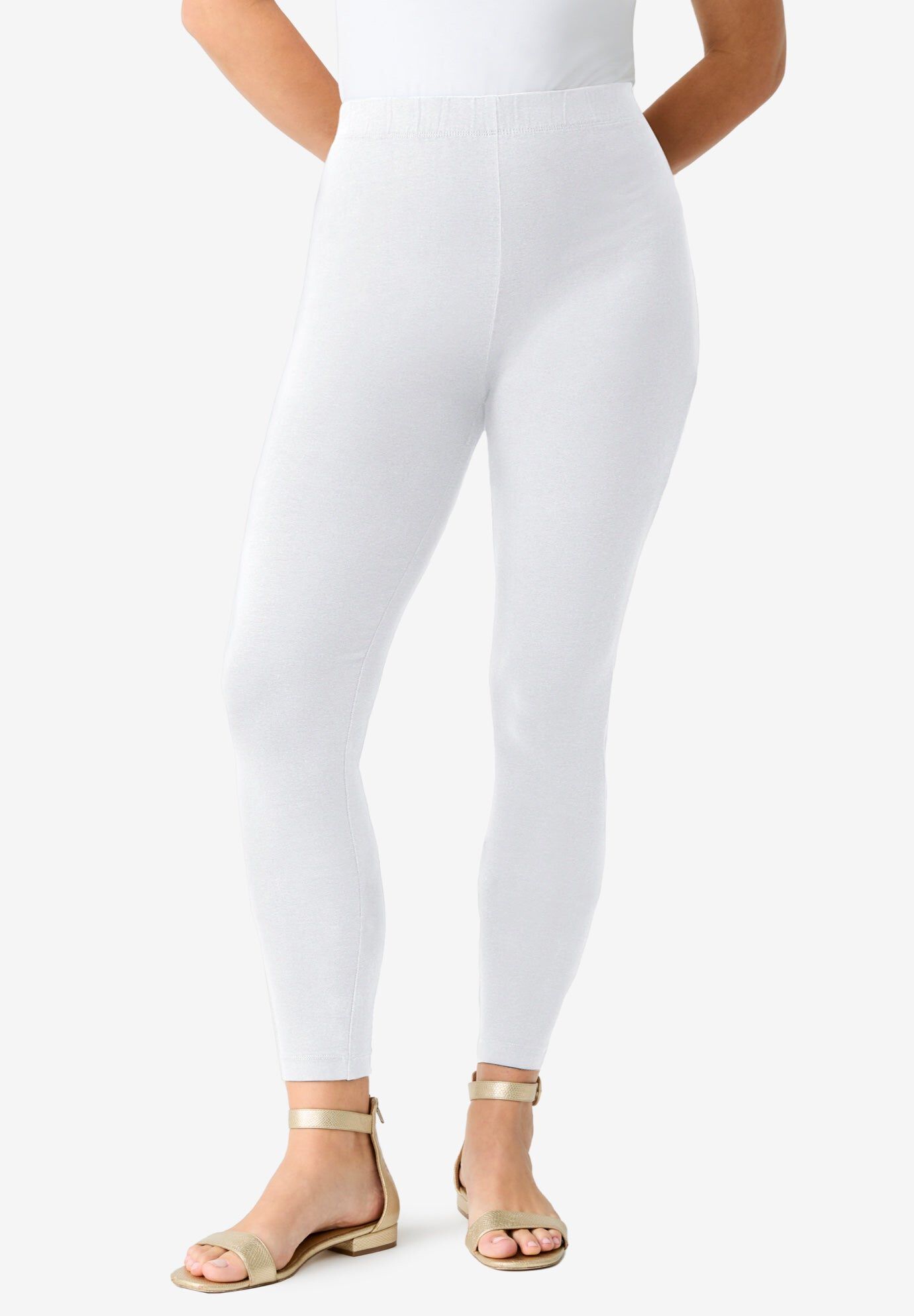 Plus Size Ankle Length Essential Stretch Legging