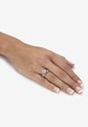 Rose Gold-Plated Silver Ring Cubic Zirconia, , alternate image number null