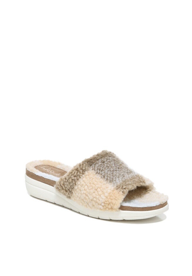 Plush Slipper, TAN MULTI, hi-res image number 0