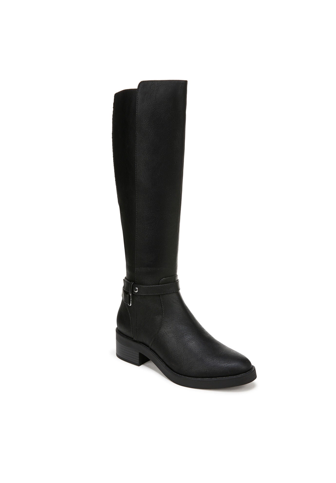 Berkley Tall Wide Calf Boot, BLACK FAUX LEATHER, hi-res image number 0