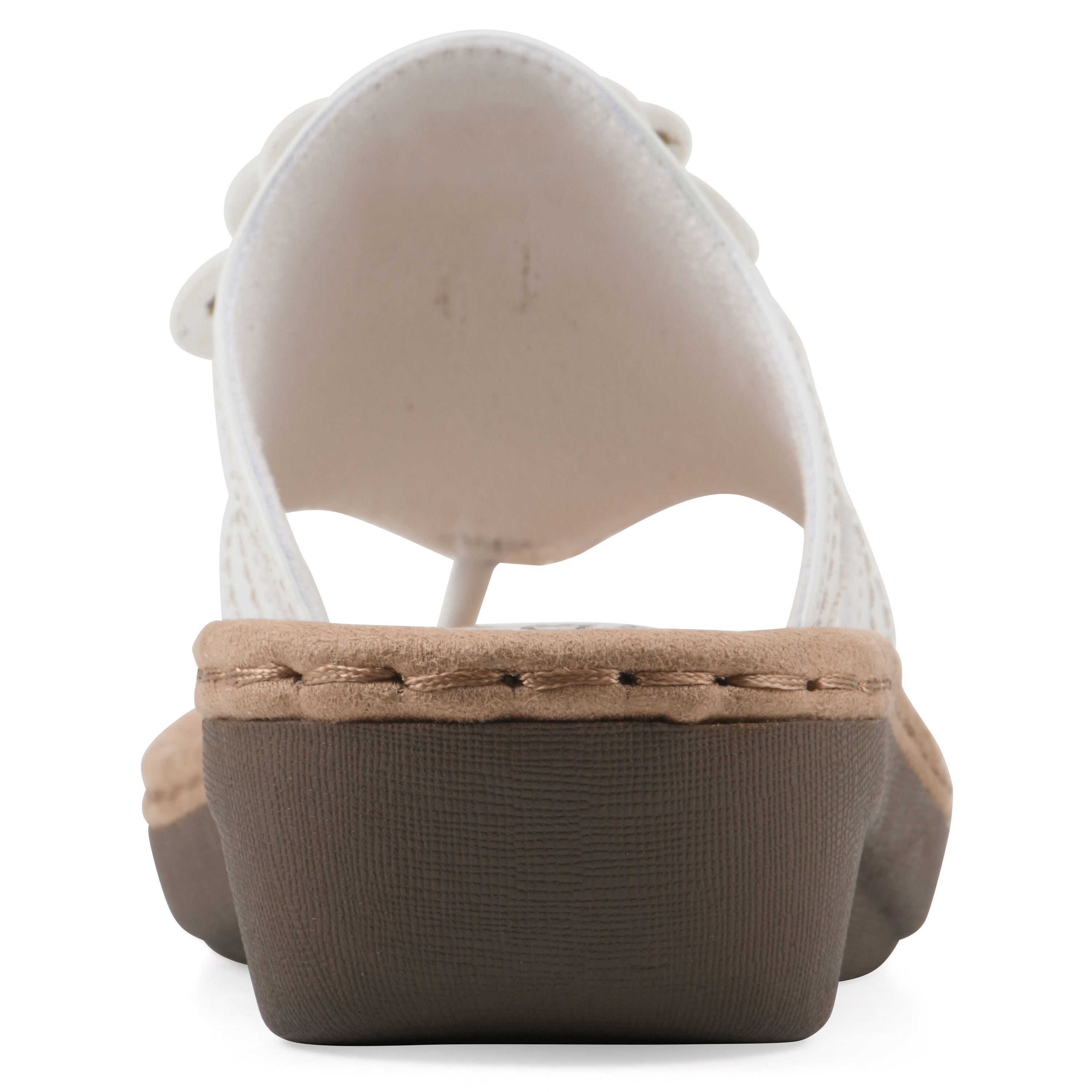 Cashlyn Floral Mini Wedge Sandal, WHITE SMOOTH, on-hover image number 1