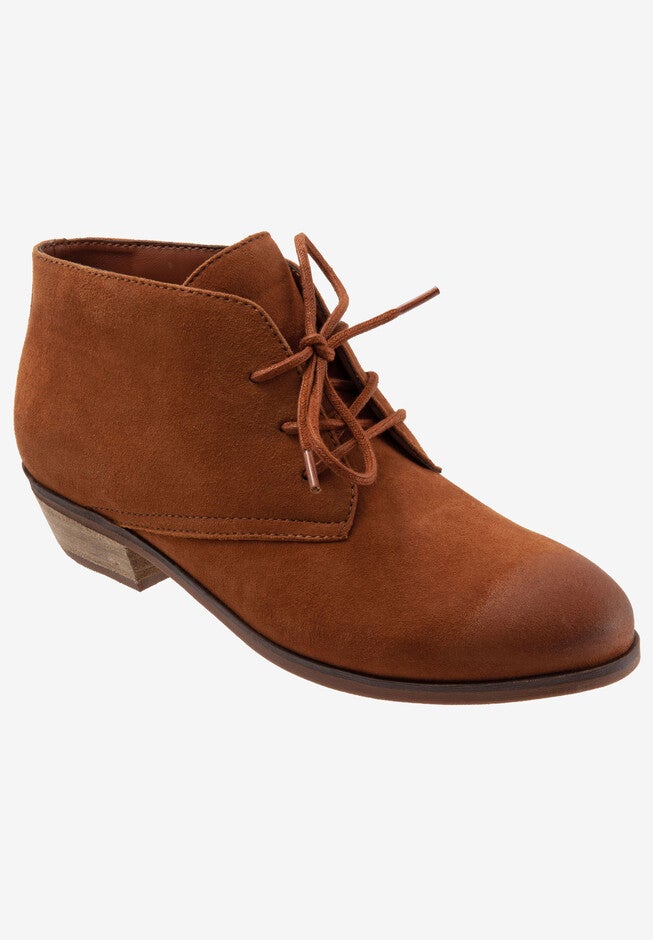 Ramsey Booties by SoftWalk®, BROWN CARAMEL, hi-res image number 0
