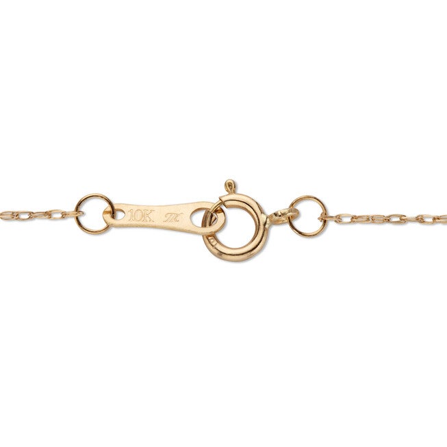 Diamond Accent Heart Pendant and Chain in Solid 10k Yellow Gold 18 inches, WHITE, on-hover image number null