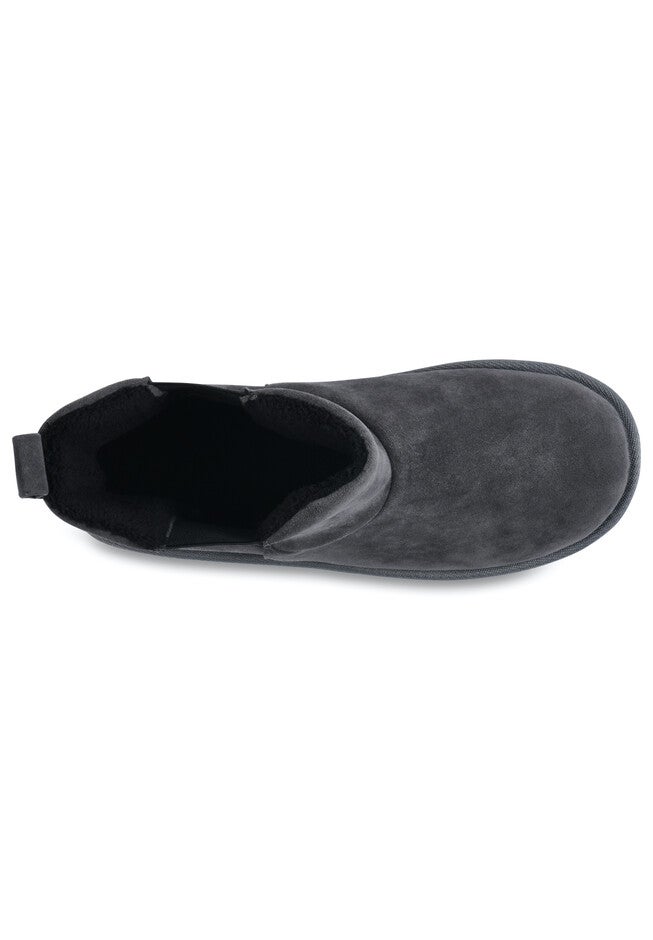 Faux Suede Double Gore Ankle Boot, , alternate image number null