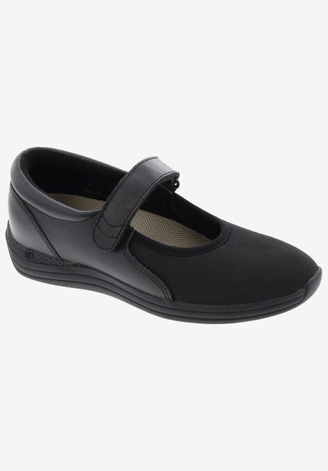 Magnolia Mary Jane Flat, BLACK STRETCH, hi-res image number null