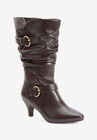 The Millicent Wide Calf Boot, BROWN, hi-res image number null