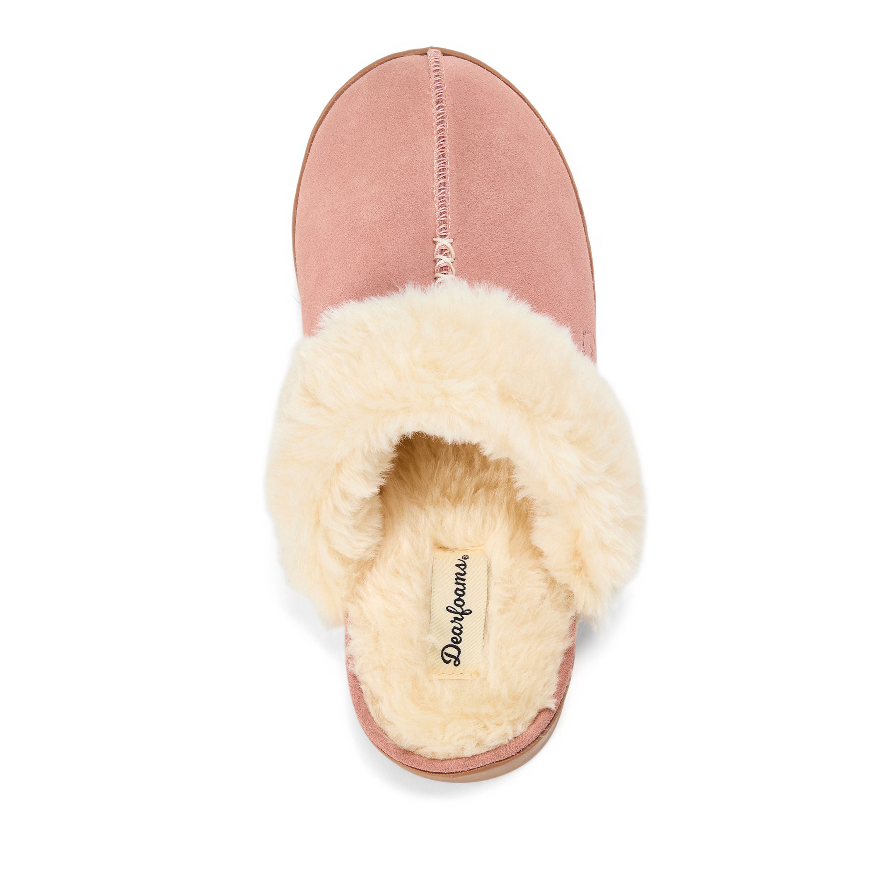 Helena Genuine Suede Scuff, DUSTY PINK, alternate image number 3