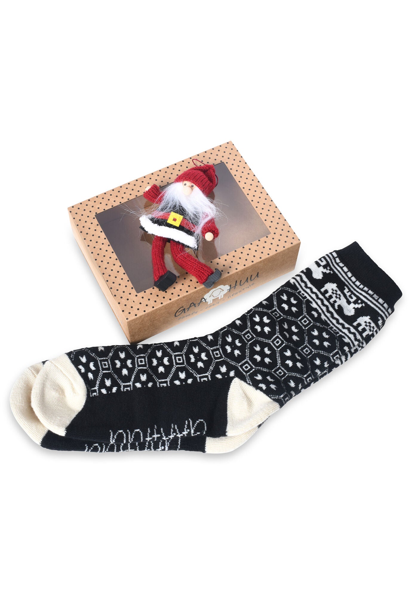 Ornament Thermal Sock Gift Set Slipper, , on-hover image number 1