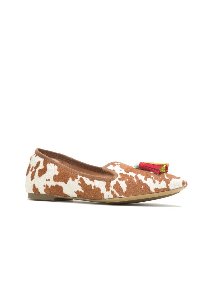 Sadie Tassel 2 Flat, COW PRINT LEATHER, hi-res image number null