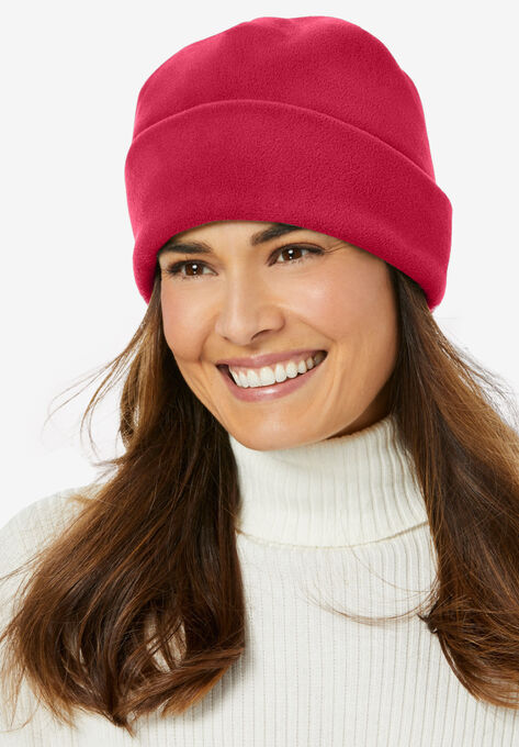 Cuffed Fleece Hat, CLASSIC RED, hi-res image number null