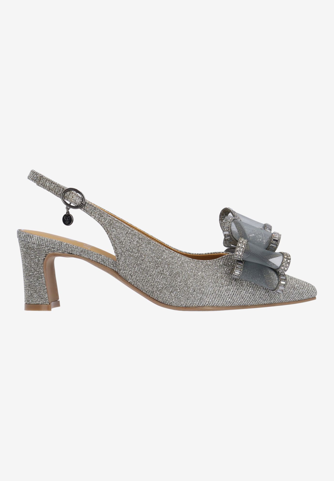 Kalindra Slingback Pump, PEWTER, alternate image number 3