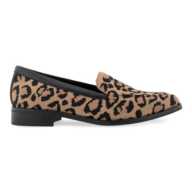 Emani Block Heel Loafer, LEOPARD KNIT FABRIC, alternate image number 2