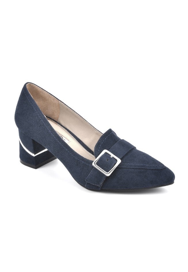 Foremost Dress Shoes , NAVY SUEDE, hi-res image number null