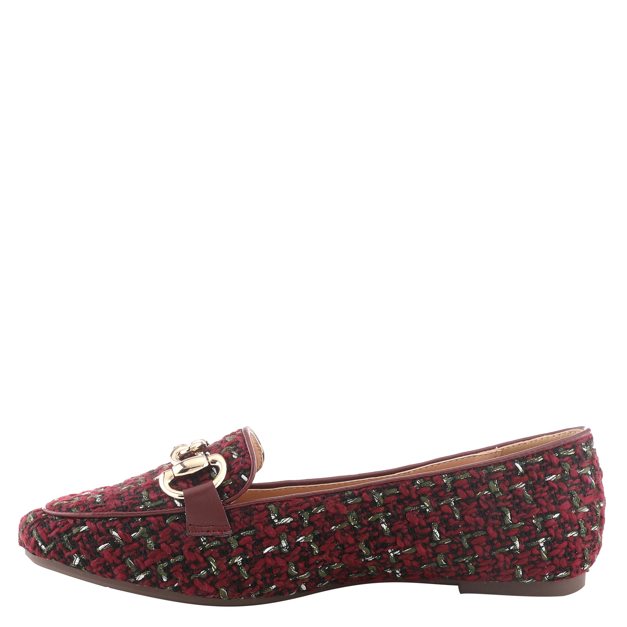 Knitknot Ballet Flat Shoe, BORDEAUX MULTI, alternate image number 2