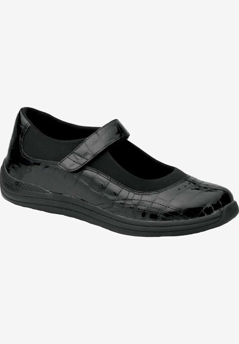Rose Mary Jane Flat, BLACK CROCO, hi-res image number null