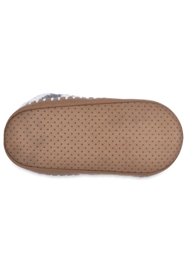 Womens Cozee Yarn Mocassin With Sidewall Mocassin Slipper By Gaahuu, , alternate image number null