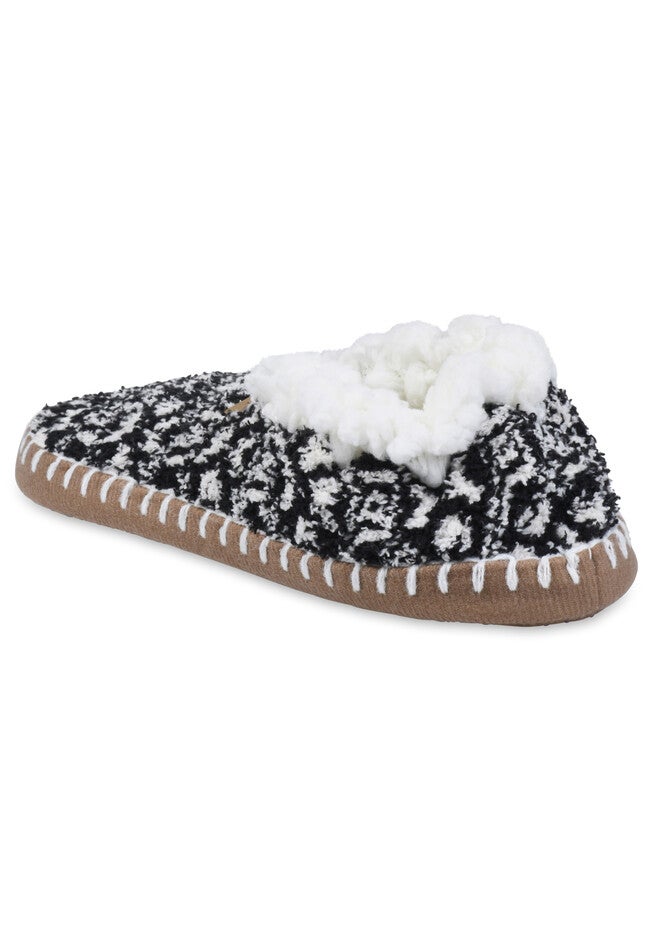 Womens Cozee Yarn Mocassin With Sidewall Mocassin Slipper By Gaahuu, , on-hover image number null