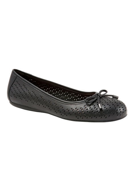 Napa Laser Flats by SoftWalk®, BLACK, hi-res image number null