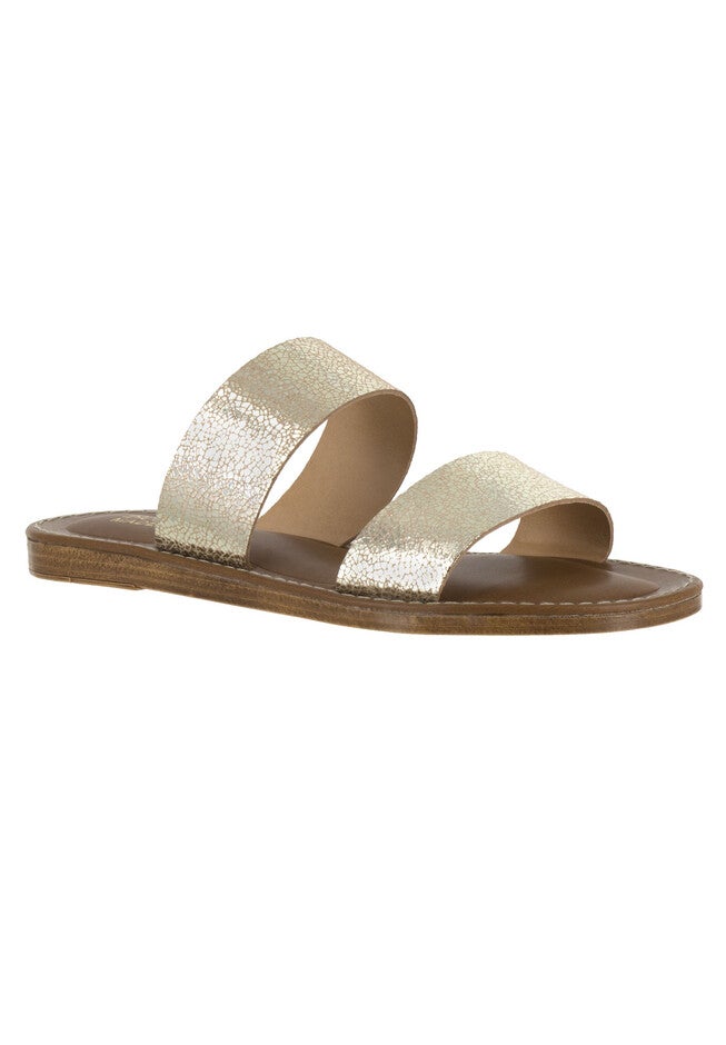 Imo-Italy Sandals by Bella Vita®, CRACKED GOLD LEATHER, hi-res image number null