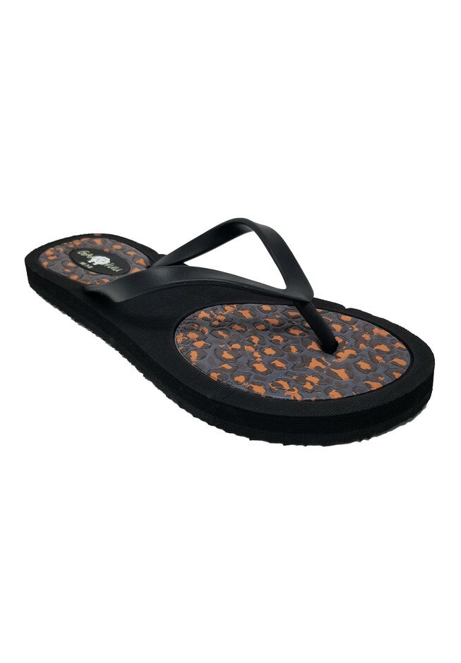 Patterned Insole Flip Flop, LEOPARD, hi-res image number null