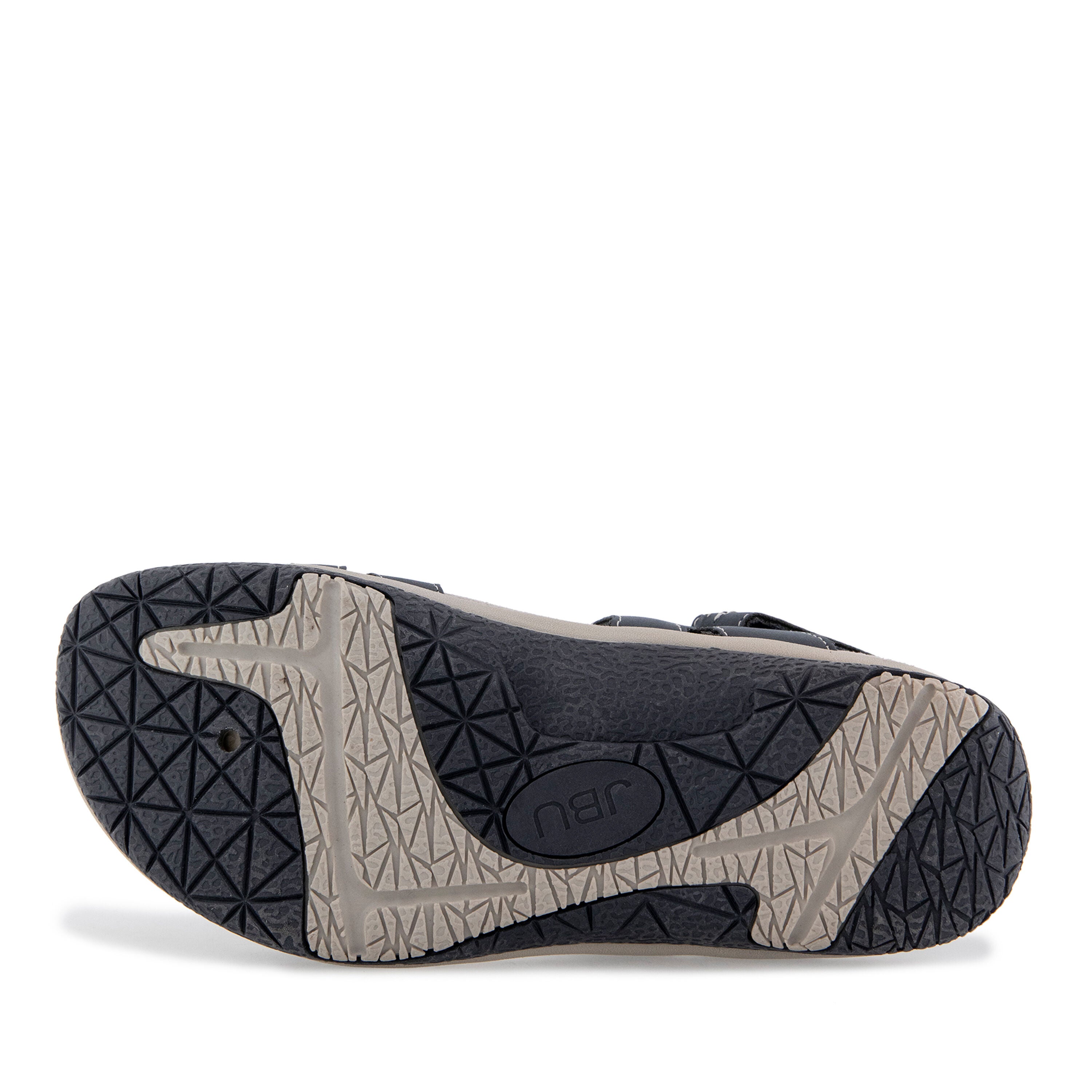 Stephie Vegan Hook and Loop Flat Sandal, NAVY, alternate image number 5