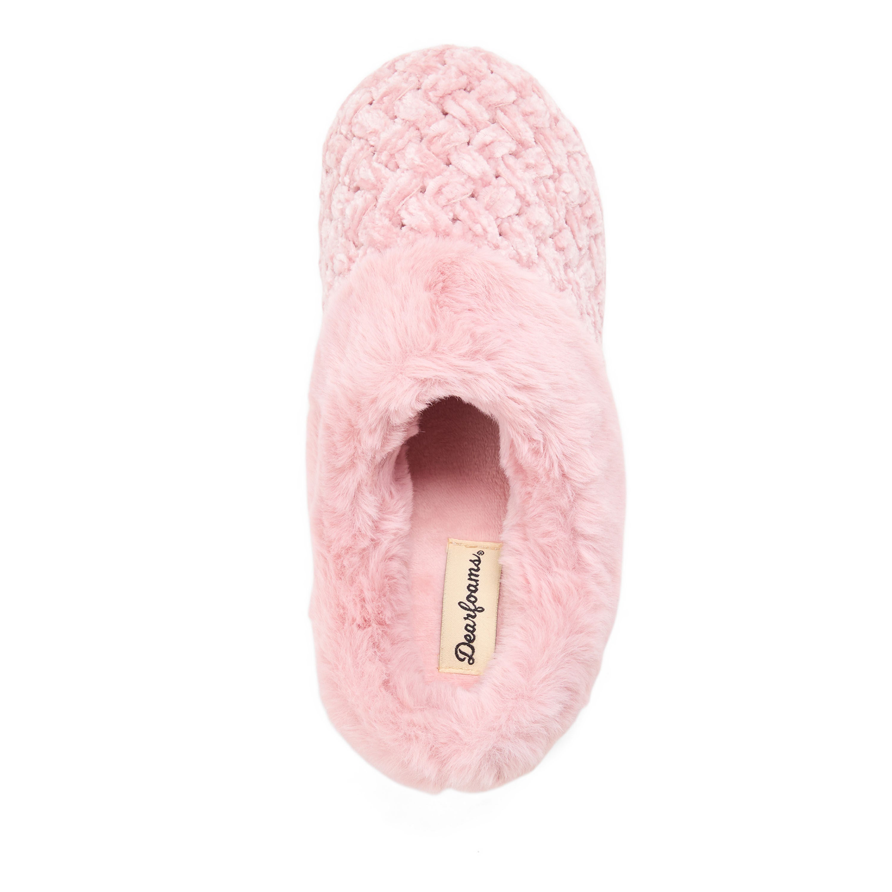 Claire Cable Knit Chenille Clog, PINK, alternate image number 3