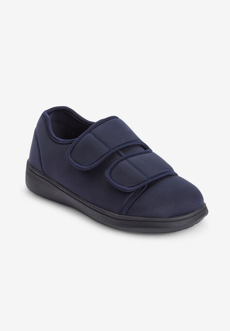 The Extra Wide Microbacterial Walking Shoe by Comfortview, NAVY, hi-res image number null