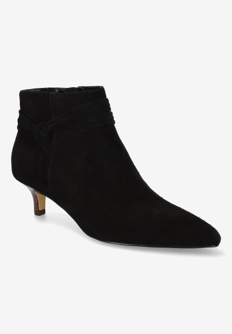 Jani Bootie, BLACK SUEDE LEATHER, hi-res image number null