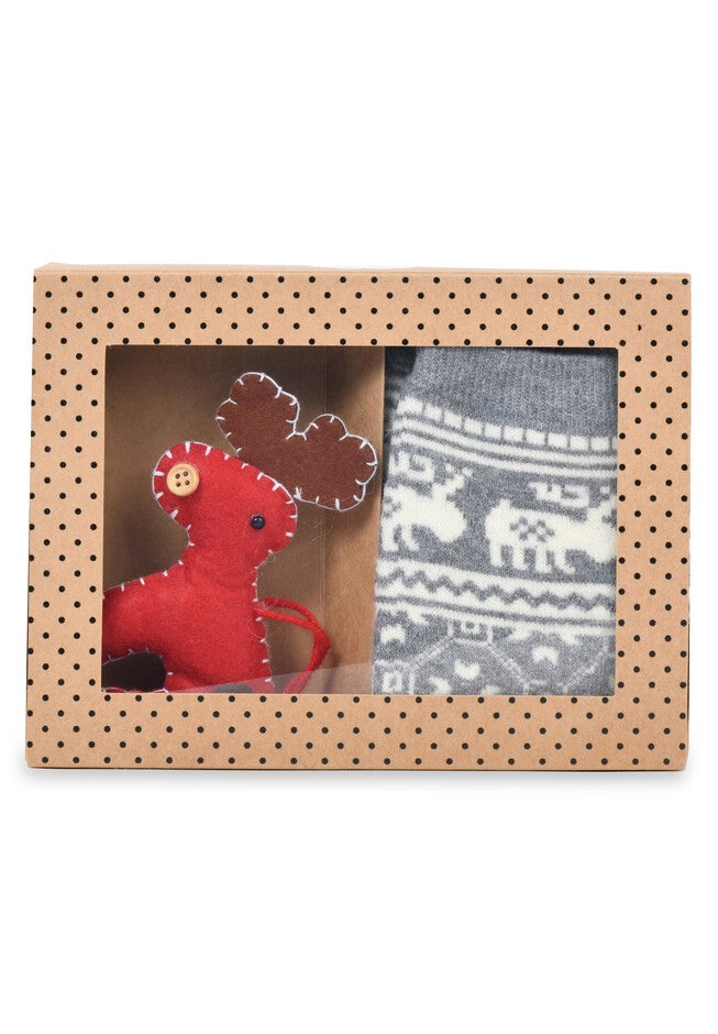 Ornament Thermal Sock Gift Set Slipper, MULTI TWO, hi-res image number 0