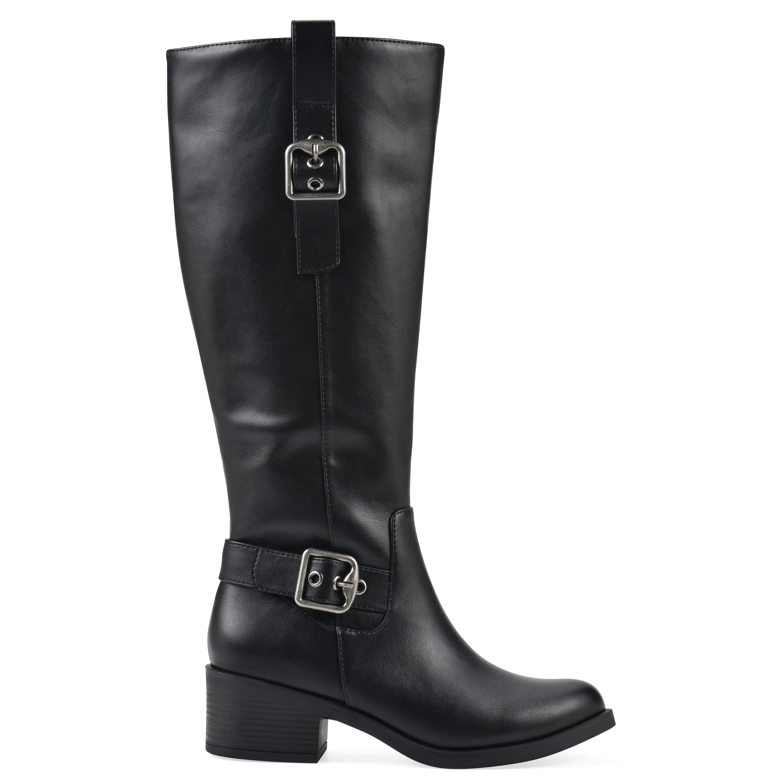 Calzone Tall Shaft Boot, BLACK SMOOTH, alternate image number 2