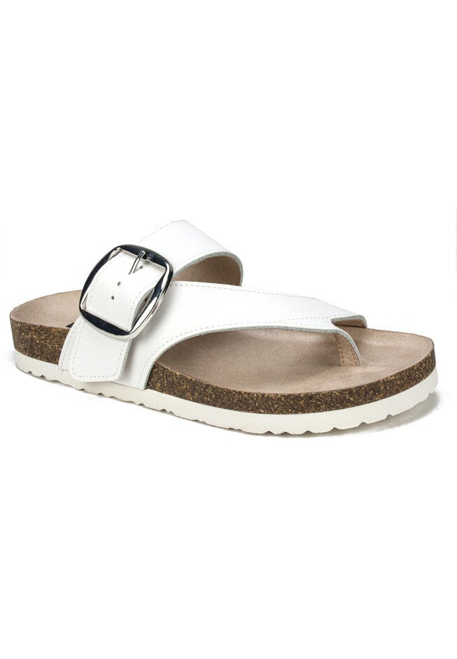 White Mountain Harley Footbed Sandal, WHITE LEATHER, hi-res image number 0