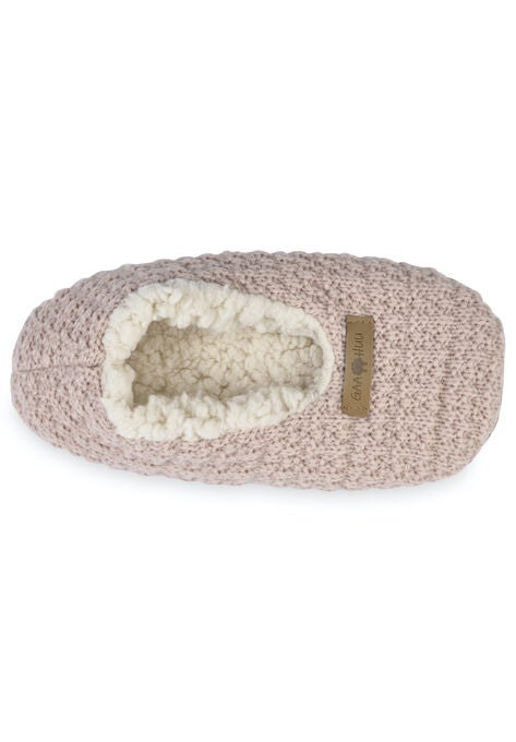 Textured Knit Ballerina Slipper, , alternate image number null