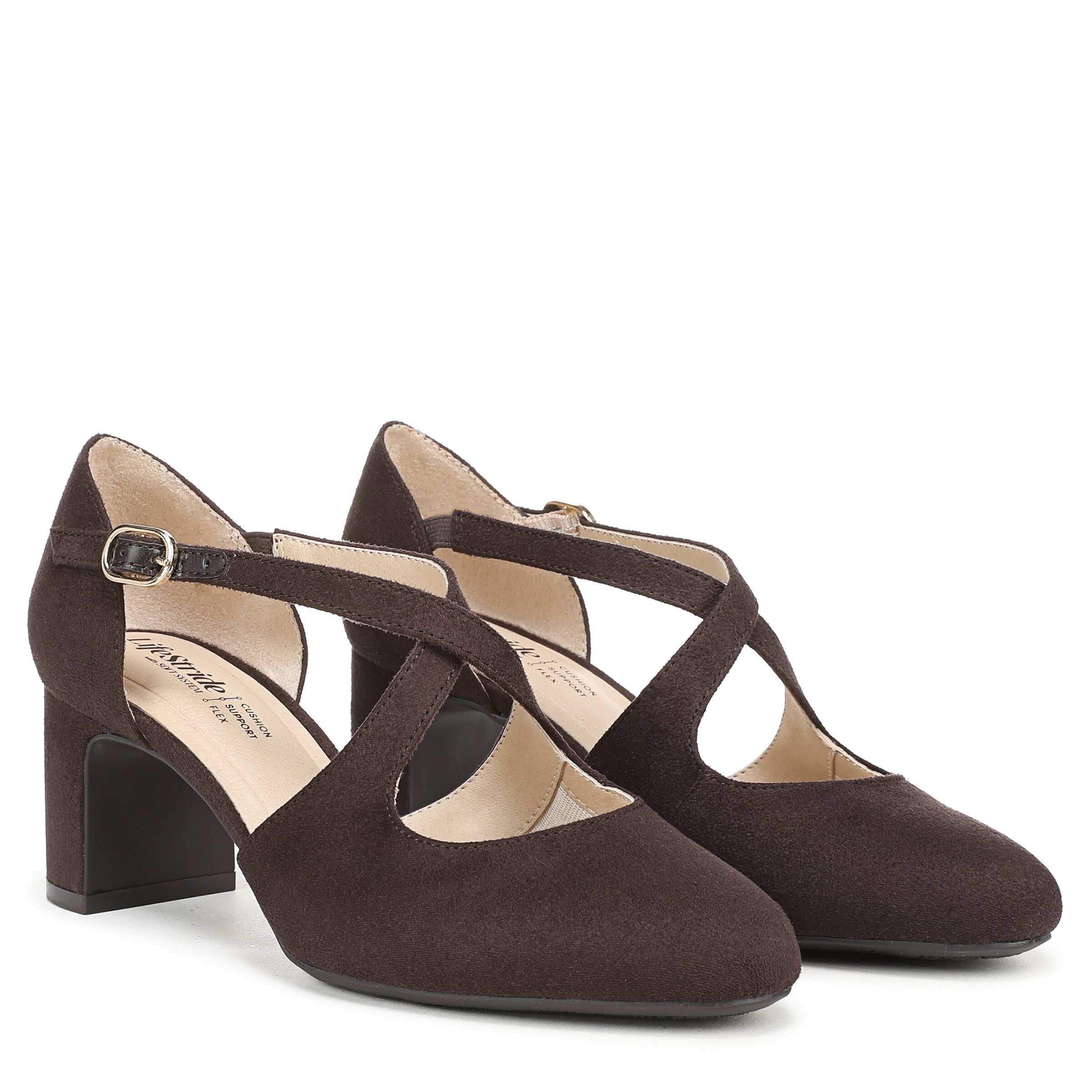Tracy Strappy Pump, DARK CHOCOLATE, alternate image number 8