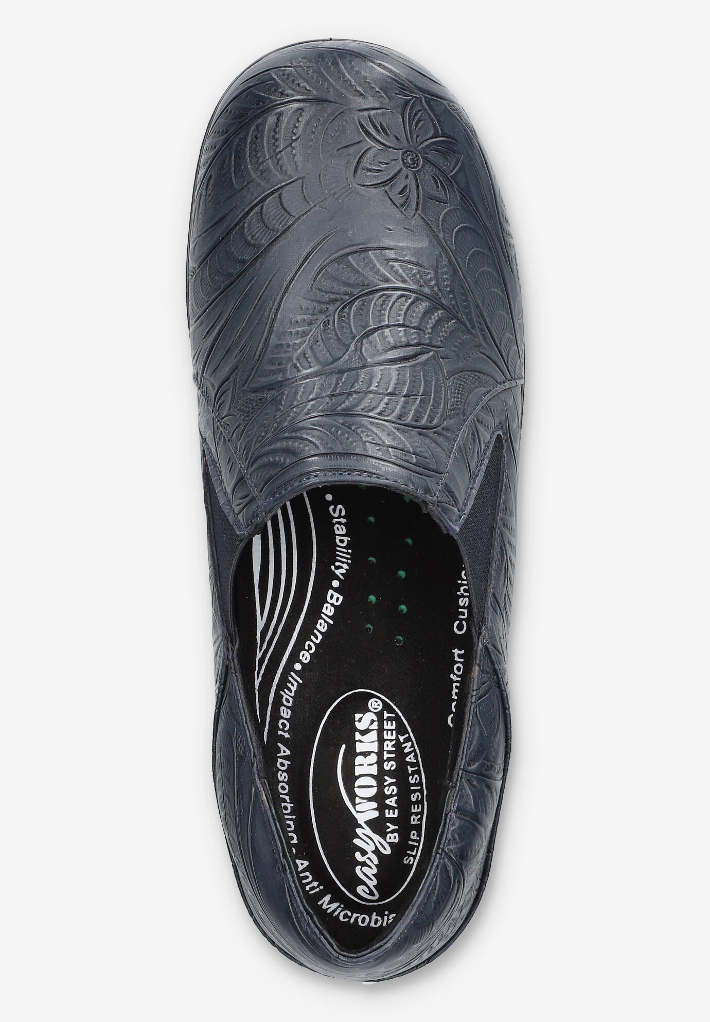 Domino Slip-Resistant Clog, NAVY TOOLED, alternate image number 6