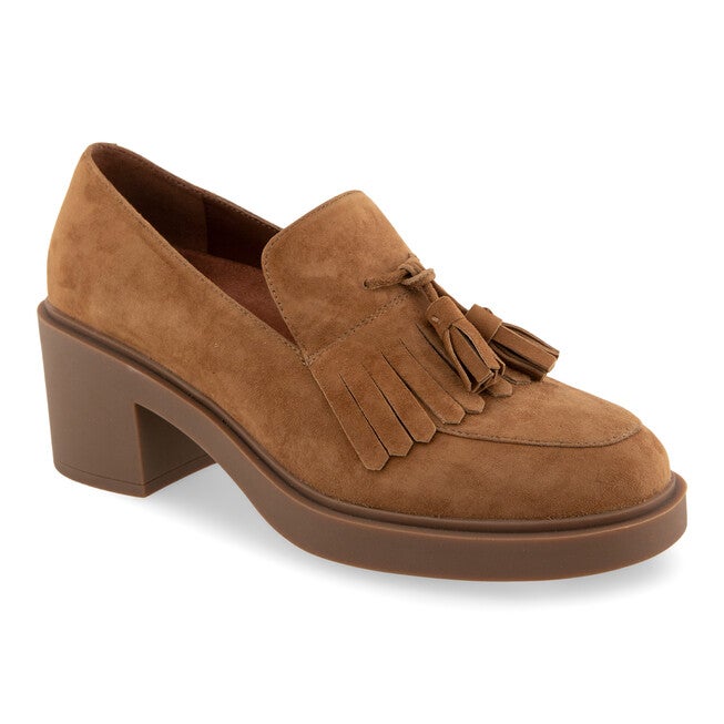 Gibes Block Heel Loafer, TOBACCO, hi-res image number null