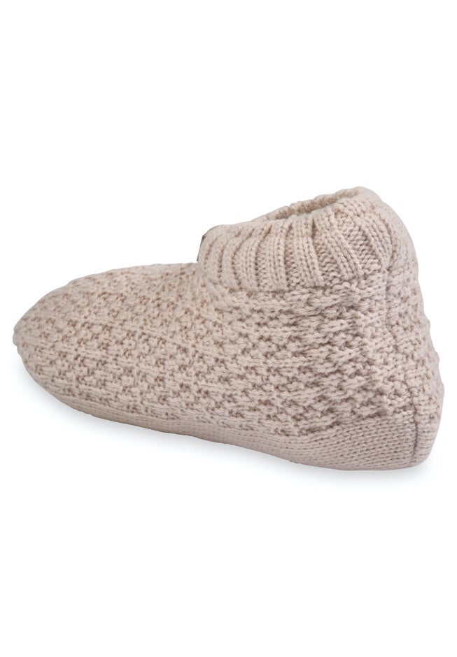 Textured Knit Slipper Bootie, , on-hover image number 1